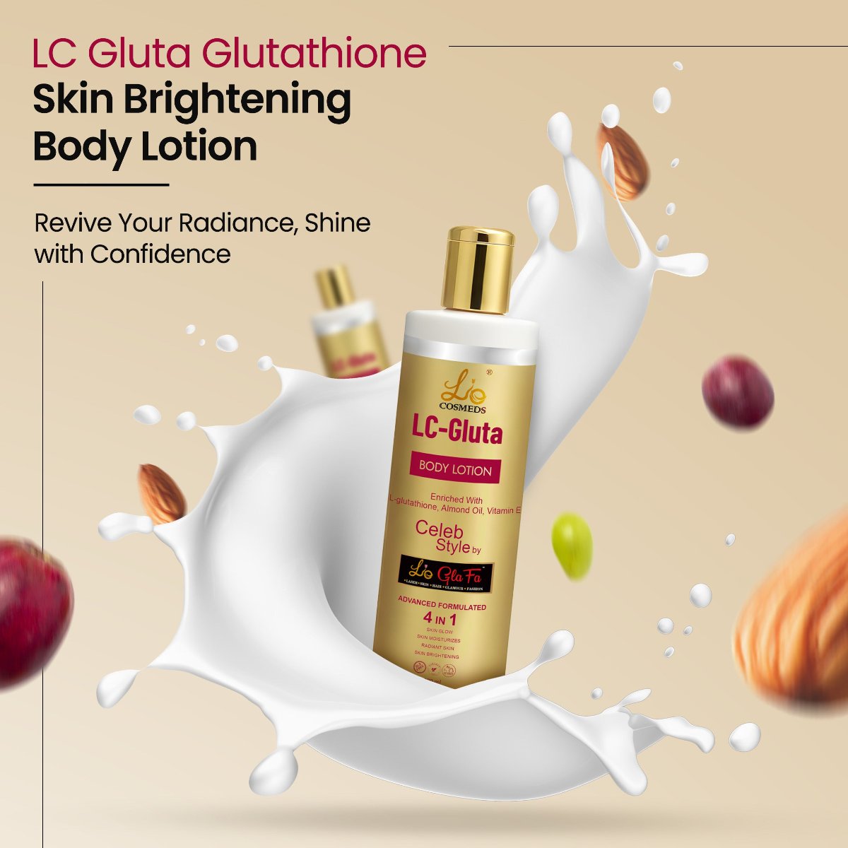 LC Gluta Glutathione Skin Brightening Body Lotion (BUY 1 GET 1 FREE)